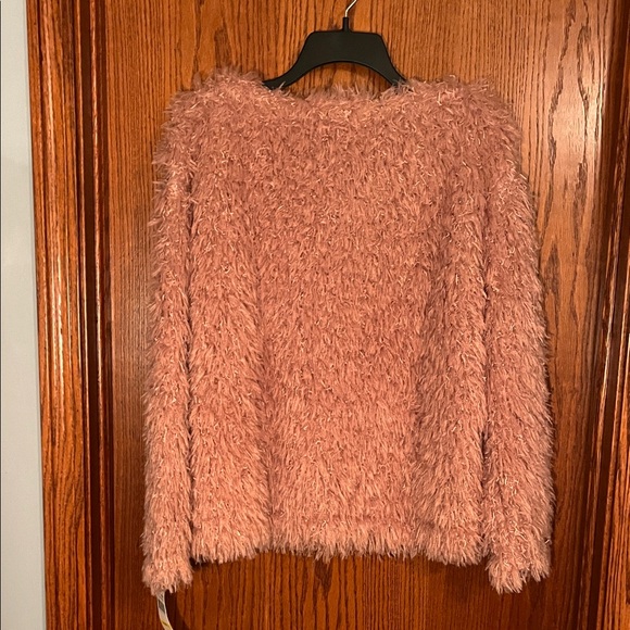 Skye's the Limit Pink Fuzzy Sweater, NWT, size medium - Picture 5 of 5